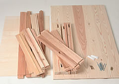 「雪国の杉」学習机