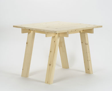 北海道トドマツのテーブル90【CONITURE　コニチャー】