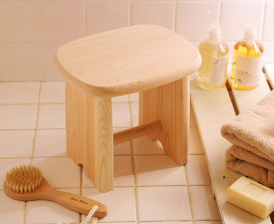 四万十桧の風呂椅子