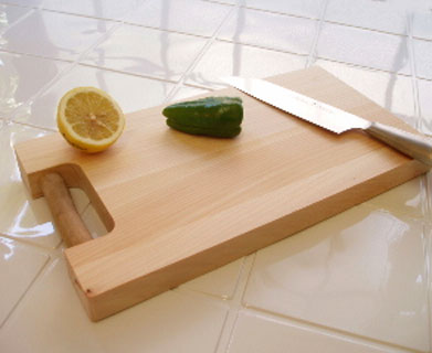 四万十桧「枝手付きまな板」